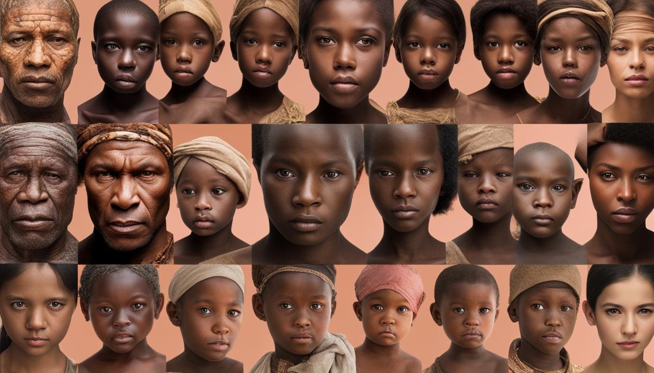 What was the first skin color of humans?